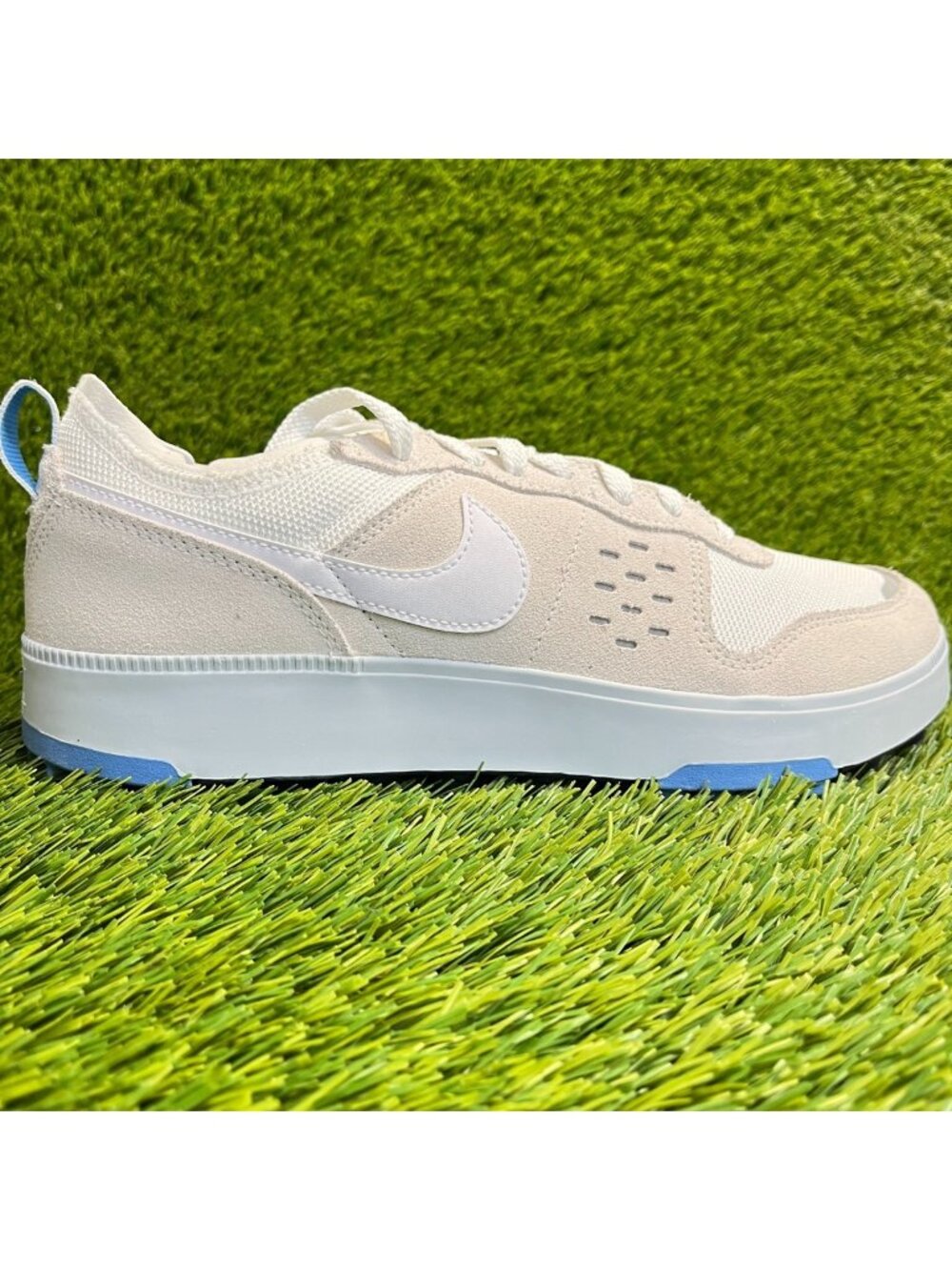 Nike C1TY Skyline Mens Size 9.5 White Blue Athletic Lifestyle‎ Shoes Sneakers